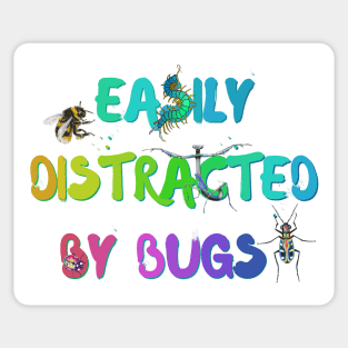 Easily Distracted by Bugs (Rainbow) Sticker